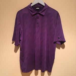 Tiger Woods Collection Dri-Fit Nike Polo L Purple